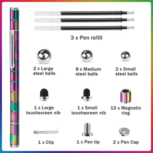 OSSIJAY Fidget Pen Toy,Decompression Toy,Stress Relief & Focus Tool for Adults,Best Novelty Gifts for Teen and Adults