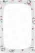 Vdsrup 39 27 5In Crib Sheets for Boys Girl Cat Pink Bow Neutral Mini Crib Mattress Sheets Fitted, Toddler Baby Sheets