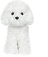 White Toy Poodle Stuffed Animal Dog, Plush Toy for Kids and Babies, Perfect Birthday & Easter Gift, 12.6"