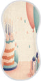 YETTASBIN Birthday Cake Ballon Muslin Baby Burp Cloth, Super Soft Absorbent Cotton Burp