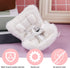 BOXOB 3.94-6.69in Dolls Car Seat, Decorative Car Doll Sofa with Furry Cushion & Fragrant Tablets Cute Air Vents Chair