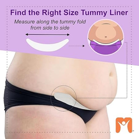 More of Me to Love Tummy Liner (3-Pack) - Cotton and Viscose Blend, Small, White