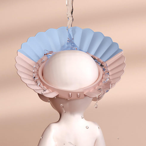 Safe Shampoo Shower Bathing Protection Bath Cap, Soft Adjustable Visor Hat for Toddler, Baby, Kids
