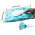 FKEYTO Baby Wipe Dispenser,Portable Refillable Wipe Holder Wipe Dispenser Bag Reusable Travel Wet Wipe Pouch (blue