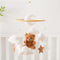 let's make Baby Mobile for Crib Bear Cloud Crib Mobile Handmade Furry