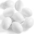 SallyFashion White Easter Eggs, 8 PCS Wooden Eggs for Painting Children Play