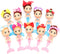 10 Pcs Mermaid Figurines: Cake Toppers, Mermaid Figure Collection Playset, Ocean Princess Toy