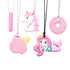 Chew Necklaces for Sensory Kids, 5 PCS Silicone Chewable Necklaces, Perfectly Textured Chewy Toys for Aggressive Chewers