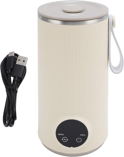 Portable Bottle Warmer, Cordless Bottle Warmer & Mixer, Constant Temperature Milk Warm, Fast Heating Mixing for Coffee