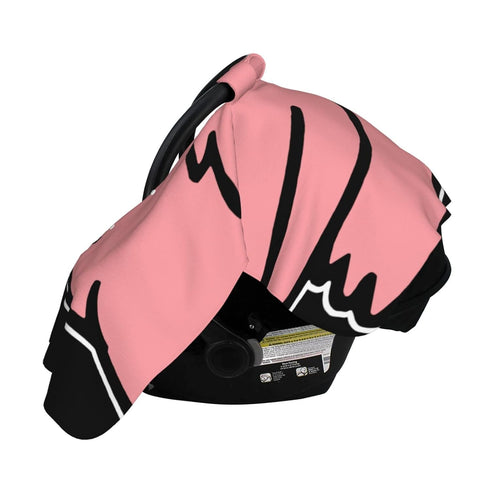 Zhbvncp Flying Pig Baby Car Seat Cover & Breastfeeding Nursing Cover - Breathable Stretch Fabric Multi-Use Nursing