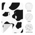 Hcpwzrf Cow Print Baby Car Seat Cover & Nursing Cover - Breathable Stretch Multi-Use Cover for Breastfeeding, Stroller