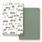 GRSSDER 2 Pack Fitted Pack n Play Sheets, Stretchy Ultra Soft Jersey Knit Sheets for Portable Crib Mattresses