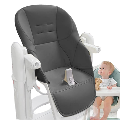LAFANDE High Chair Covers for Baby, Baby Dining Chair Cushion, Breathable Cushion Dining Chair, PU Leather with Padding