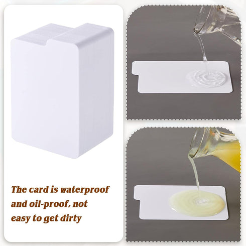 Lewtemi White Trading Card Dividers, Plastic Cards Separators for Sport Game Business Playing Card Storage, 2.6 x 3.8