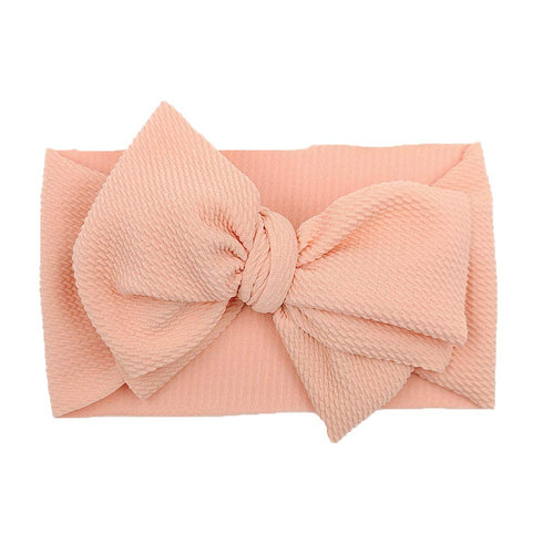 KIDOCHEESE Oversized Baby Hair Accessories: Large Bows, Elastic Hairbands, Nylon Headbands for Newborns, Infants, Kids