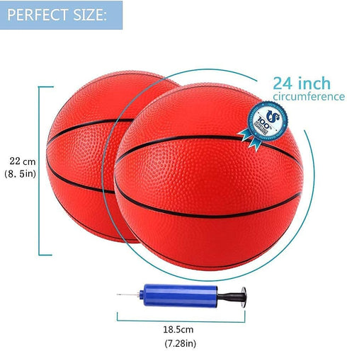 TNELTUEB Mini Basketball Replacement 8.5 Inch for Indoor Outdoor Pool Game Toy