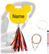 FAMCHAINS Stroller Identification Name Tag Pendant,Wood Hanger with Custom Name,Quickly Locate Your Stroller