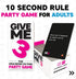 3 10 2+ SAVANA GIVE ME - Fast Paced and Hilarious Second Rule Adult Party Games | Players | Card Game for Adults |