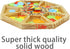 Michigan Rummy Game Deluxe Set - A Royal Game of Hearts Rummy Poker Wooden Tripoley Board Game for 100 Chips