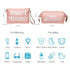 Mommy 2 printe Diaper Bag Tote for Girls with Organizer Pouches, Large Capacity Mom's Bag for Hospital and Weekender