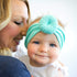 Qandsweet Baby Headbands, Circle Bows Knotted Soft Silk Nylon Headwraps for Newborn Infant Toddlers