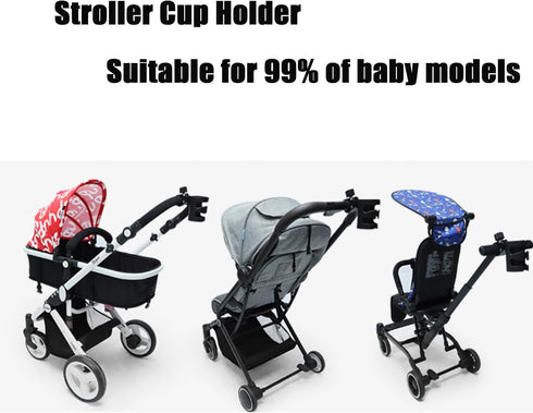 PandaEar Stroller Cup Holder, Universal Cup Holder, Bike Cup Holder Durable, Easy to Install for Stroller, Bike