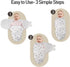 3 Pack 0-3 GLLQUEN BABY Newborn Swaddle - Baby Swaddle Months for Baby Boys and Grils, Adjustable Sleep Sack