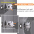Innovative Door Knob Safety Cover for Kids (4 Pack), Babyproof Door Handle Cover with Lockable Design