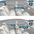 B-Qtech 1080P 360 Baby Car Camera Monitor Night Vision HD Easy to Install Rotating Car Baby Cameras for Back Seat Rear