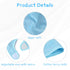 Vicloon Baby Bibs, 8Pcs Terry Bib Set, Waterproof Protection for Girls & Boys, Adjustable Hook-&-Loop Closure