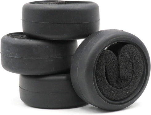 hobbysoul 4pcs RC 1/10 On Road Slick Tire Rubber Tyre Fit for 1:10 Touring Drift Car Wheel Rim …