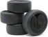 hobbysoul 4pcs RC 1/10 On Road Slick Tire Rubber Tyre Fit for 1:10 Touring Drift Car Wheel Rim …