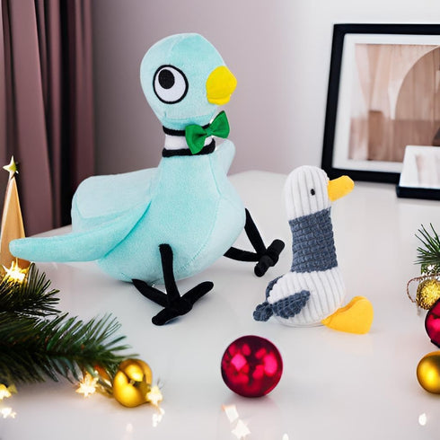 TSRDLVC 2pcs 12 Pigeon Stuffed Animal Pigeon Plush with Small Little Duckling Soft Bird Plush Toy Birthday Gifts