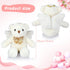 Angel Bear Plush Stuffed Animal with Wings, 10 Inch White Bear Doll for Boys & Girls Birthday Gift
