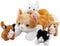 WEWILL 15'' Cat with Kittens Stuffed Animals, Mommy Plush Toy with 4