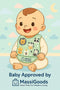 MassiGoods Disposable Baby Bibs Waterproof & Skin-Friendly | 20 Pack Perfect for Travel,