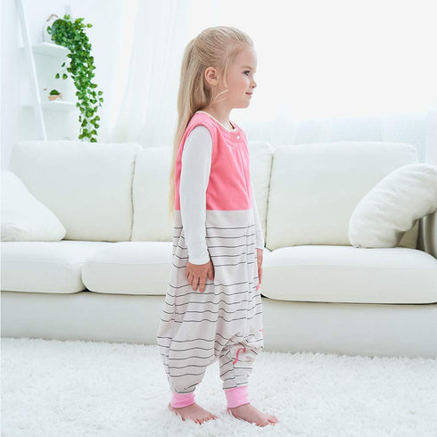 MICHLEY Toddler Sleeping Sack with Feet, Newborn Infant Sleeveless Sleeping Bag 2-way Zipper - Pink Bird, 1-3T