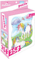 Playhouse Rainbow Unicorns 25-Piece Die-Cut Shaped Mini Puzzle for Girls