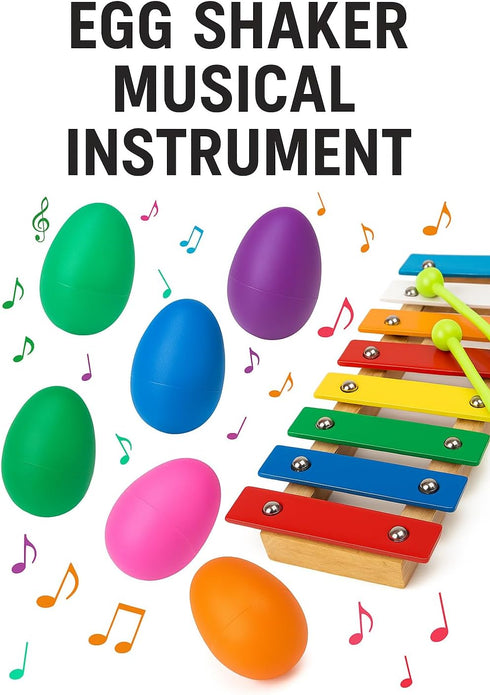 18 GIFTEXPRESS PCS Easter Egg Shakers for Kids Colorful Percussion Musical Maracas for Toddlers, Baby Sensory Toys