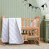39x47 Inches, FLXXIE Down Alternative Toddler Comforter, Lightweight, Machine Washable and Warm Baby Crib Quilted