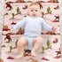FIGEPO 4 Pack (Pack Western Cowboy Crib Sheets Neutral Breathable Fitted Baby Sheets Nursery Sheets for Baby Boys