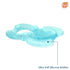 Elfy-Yummy 3m+ RaZbaby Teether: Teething Relief Toy - Elephant Design, Medical Grade Silicone with Ultra Soft Bristle
