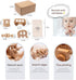 Organic Wooden Baby Rattle Toy - Montessori Rattle Roller, Waldorf Inspired Grasping Toddler Toys
