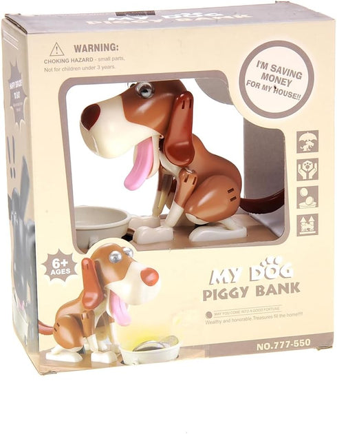 PowerTRC Dog Coin Bank for Kids, Cute Money Bank for Boys and Girls, Fun Gift for Kids and Adults.