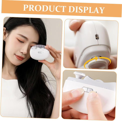 Trimmer Electric Nail Clipper with Light Rechargeable Fingernail for Adults Automatic Polishing Cutting Tool USB