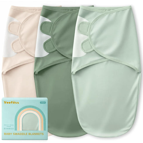 Yoofoss Baby Swaddle for Newborns 03 Months, Rayon Made from Bamboo Swaddle,