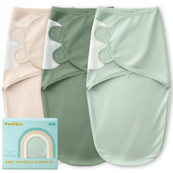Yoofoss Baby Swaddle for Newborns 03 Months, Rayon Made from Bamboo Swaddle,