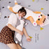 Long Cat Plush Pillow - Cute Kitten Stuffed Animals Body Pillow Toy Gifts for Kids (Gray, 19.68 inch)