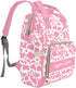 Workvalor Package Backpack Mommy Backpack Personalized Maternity for Women, Custom Cow Print Pink Diaper Customized