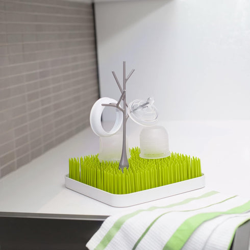 2 Count Boon Twig Baby Bottle Drying Rack Accessories - Space Saving Baby Accessories for Baby Bottle-Feeding Supplies